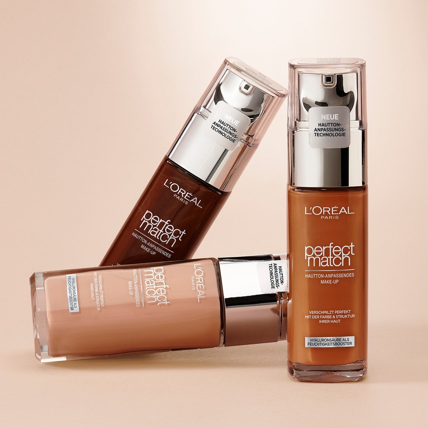 Perfect Match Make-up Product Range - drei Nuancen